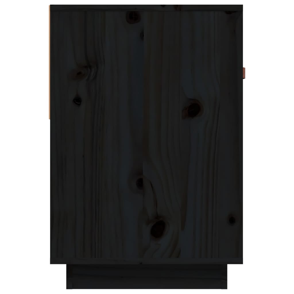 TV-taso musta 90x40x60 cm täysi mänty - Sisustajankoti.fi