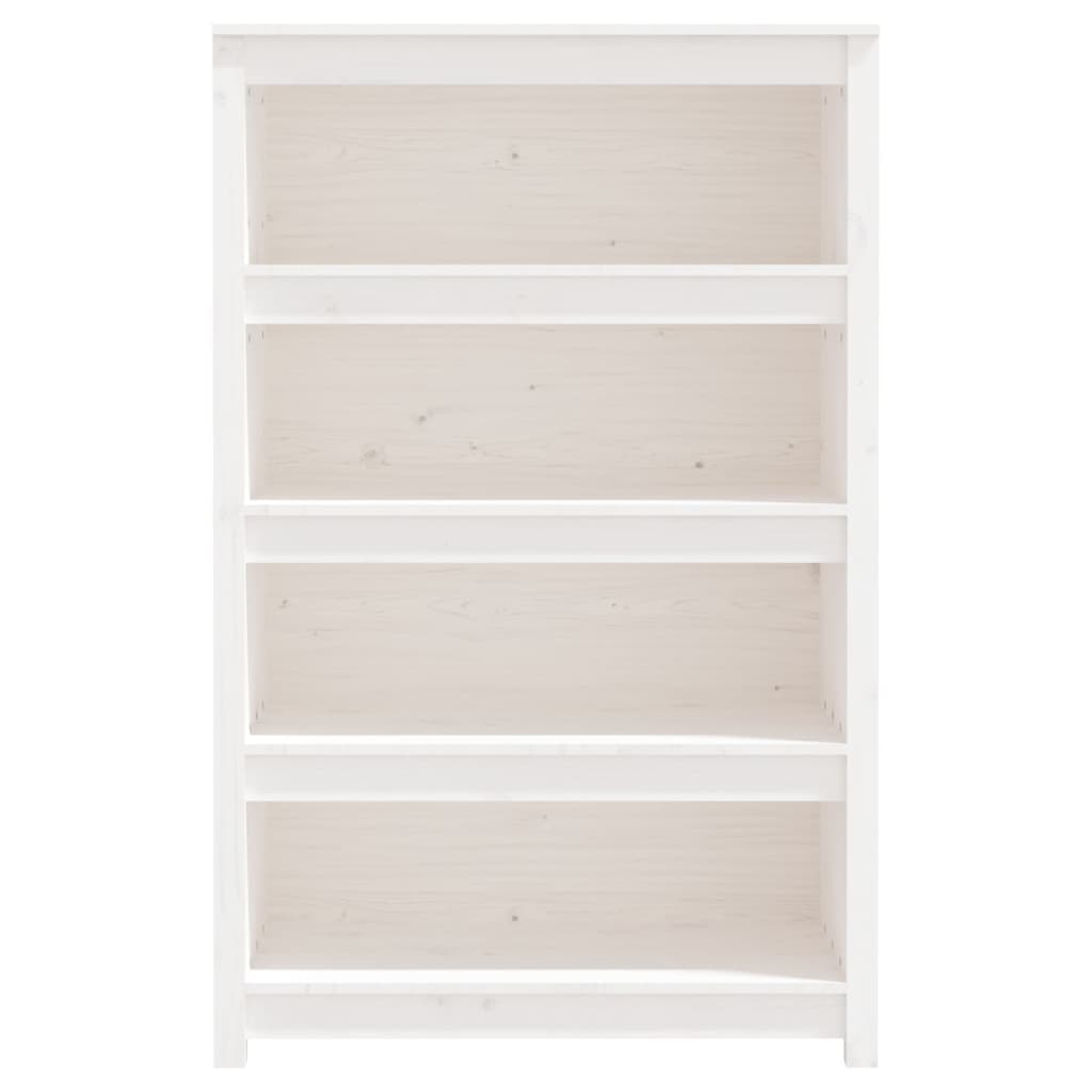 Kirjahylly valkoinen 80x35x126 cm täysi mänty - Sisustajankoti.fi