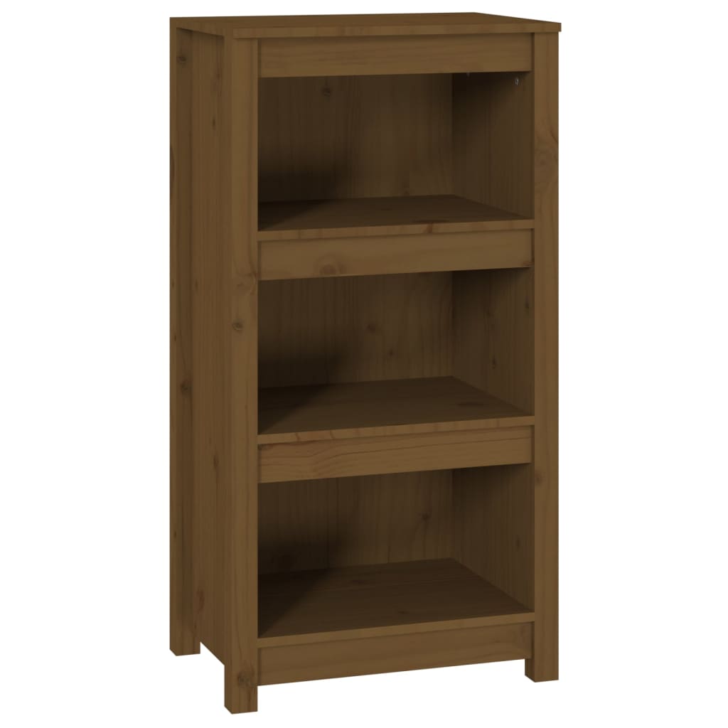 Kirjahylly hunajanruskea 50x35x97 cm täysi mänty - Sisustajankoti.fi