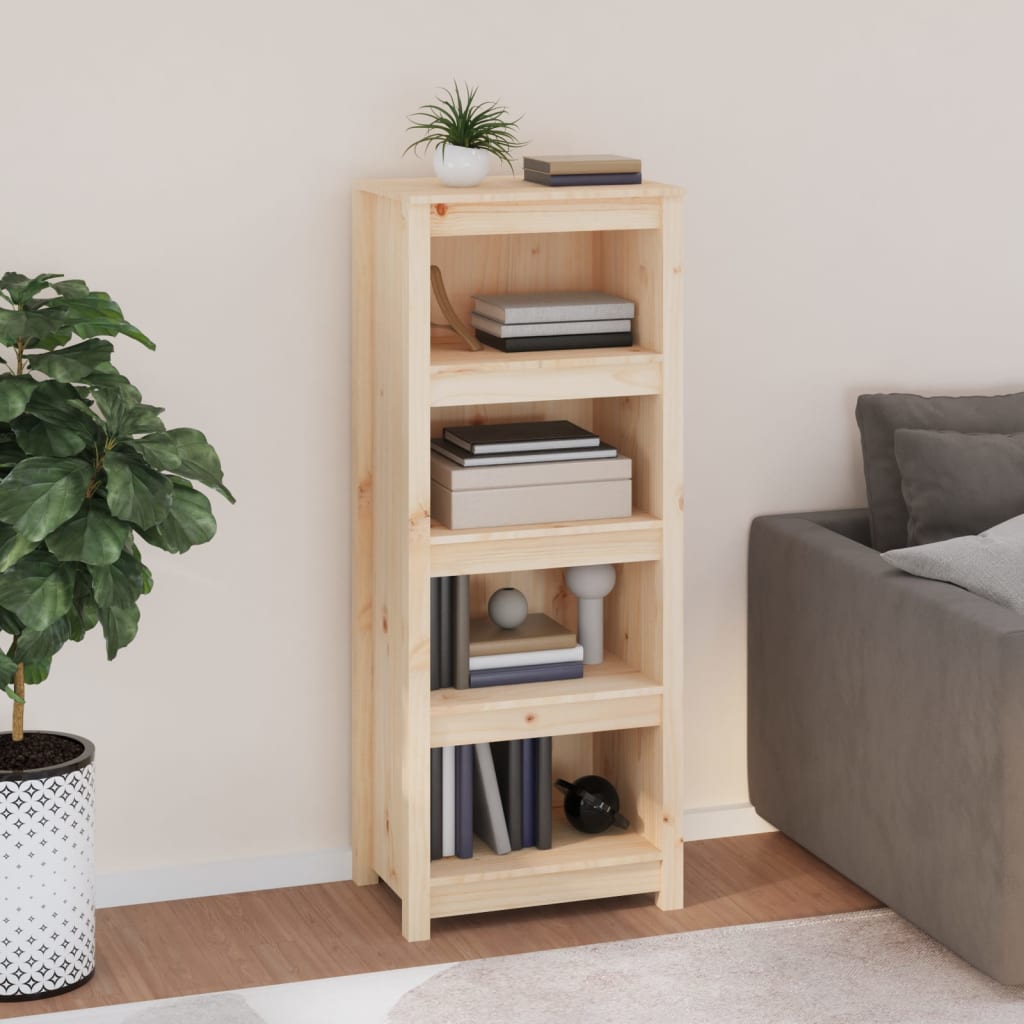 Kirjahylly 50x35x125,5 cm täysi mänty - Sisustajankoti.fi