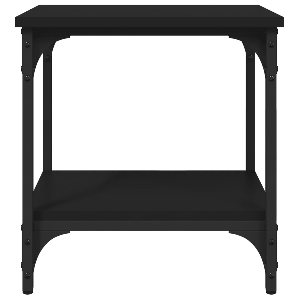 Sivupöytä musta 40x30x42 cm tekninen puu - Sisustajankoti.fi