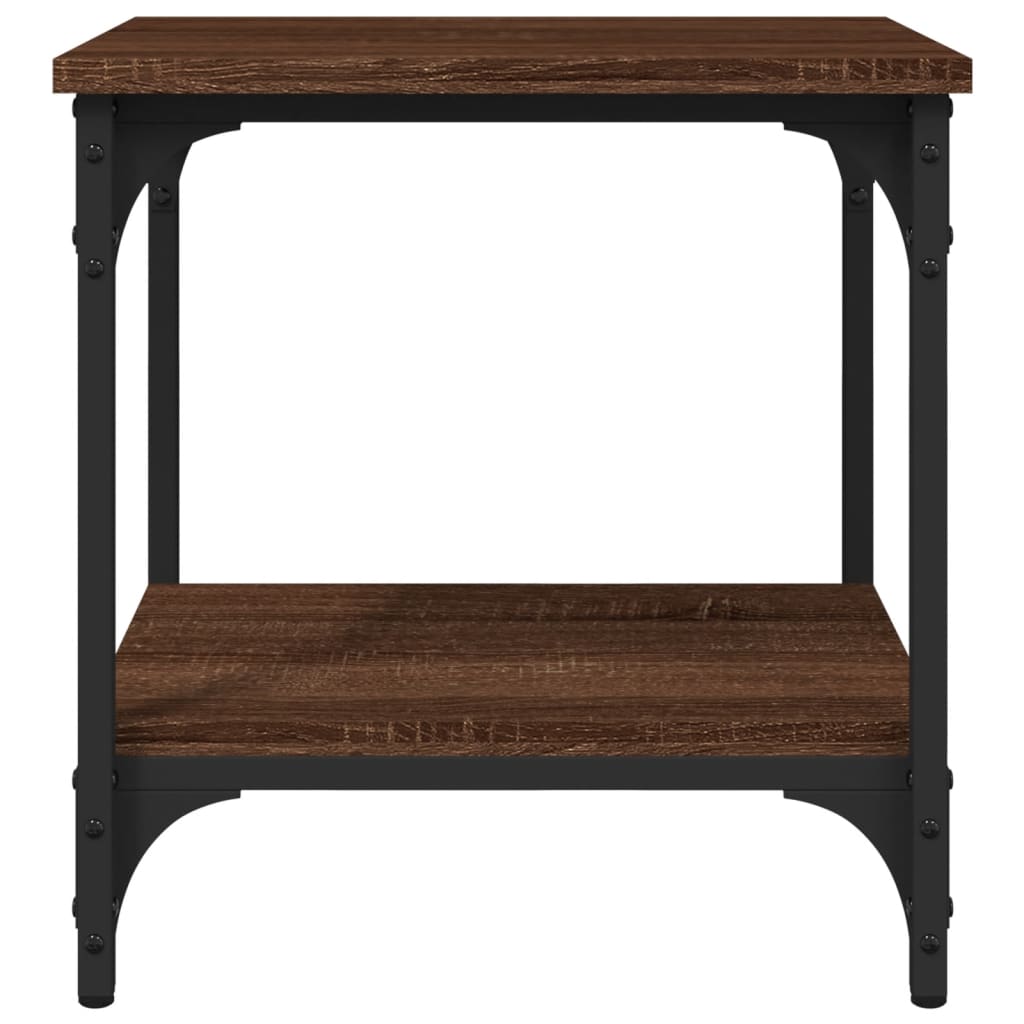 Sivupöytä ruskea tammi 40x30x42 cm tekninen puu - Sisustajankoti.fi