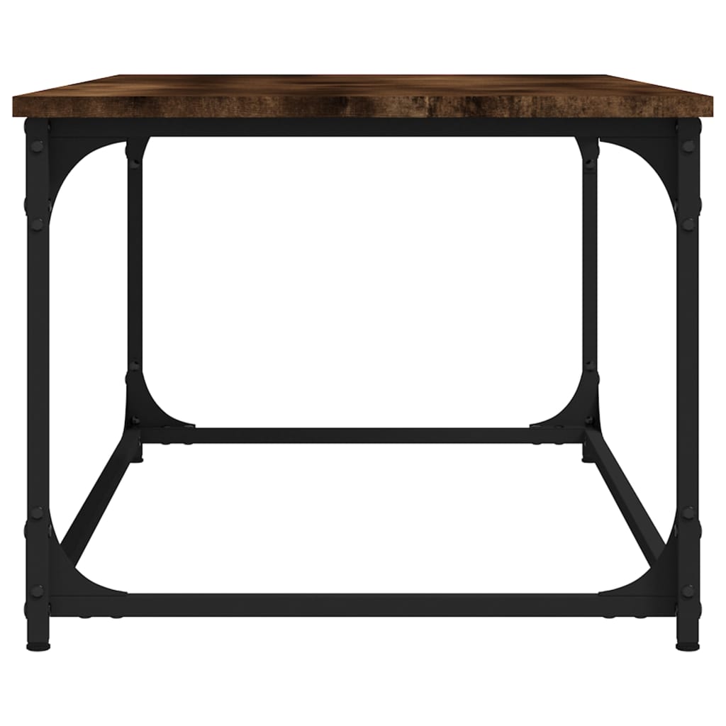 Sohvapöytä savutammi 102x50x40 cm tekninen puu ja rauta - Sisustajankoti.fi