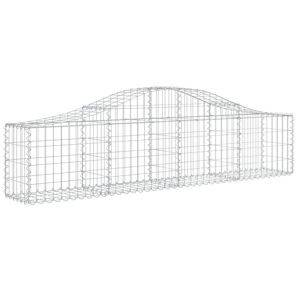Kaarevat kivikorit 20 kpl 200x30x40/60 cm galvanoitu rauta - Sisustajankoti.fi