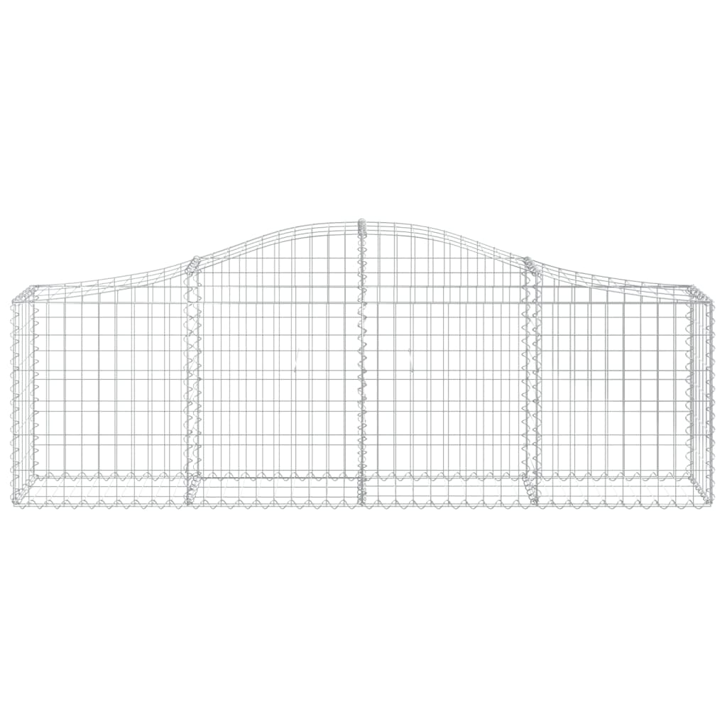 Kaarevat kivikorit 5 kpl 200x30x60/80 cm galvanoitu rauta - Sisustajankoti.fi