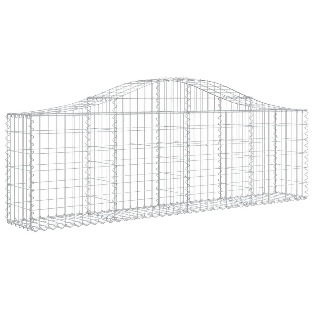 Kaarevat kivikorit 7 kpl 200x30x60/80 cm galvanoitu rauta - Sisustajankoti.fi