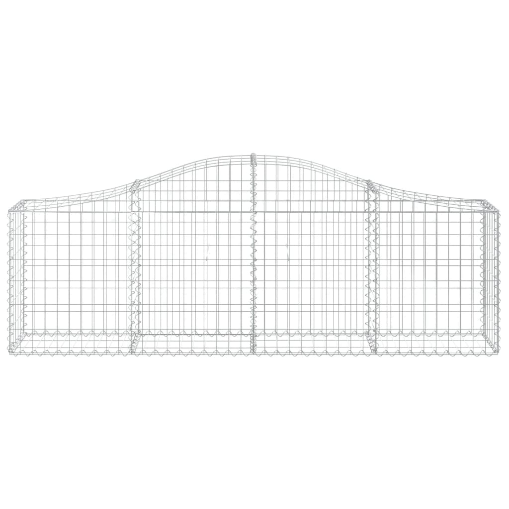 Kaarevat kivikorit 7 kpl 200x30x60/80 cm galvanoitu rauta - Sisustajankoti.fi
