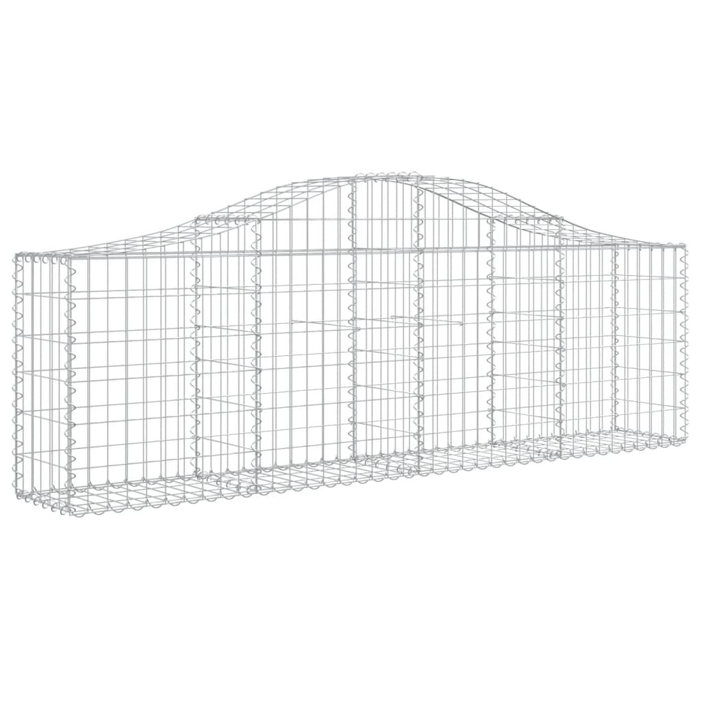 Kaarevat kivikorit 9 kpl 200x30x60/80 cm galvanoitu rauta - Sisustajankoti.fi