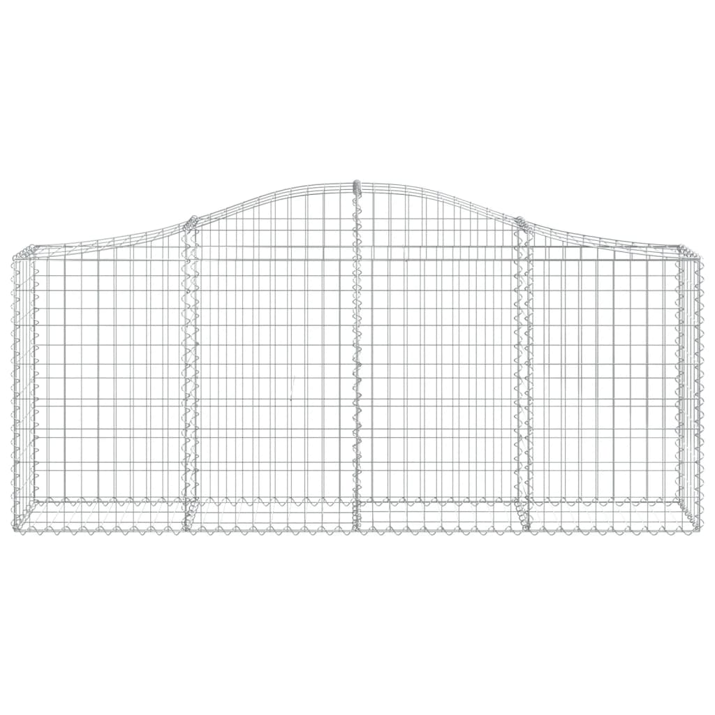 Kaarevat kivikorit 6 kpl 200x30x80/100 cm galvanoitu rauta - Sisustajankoti.fi