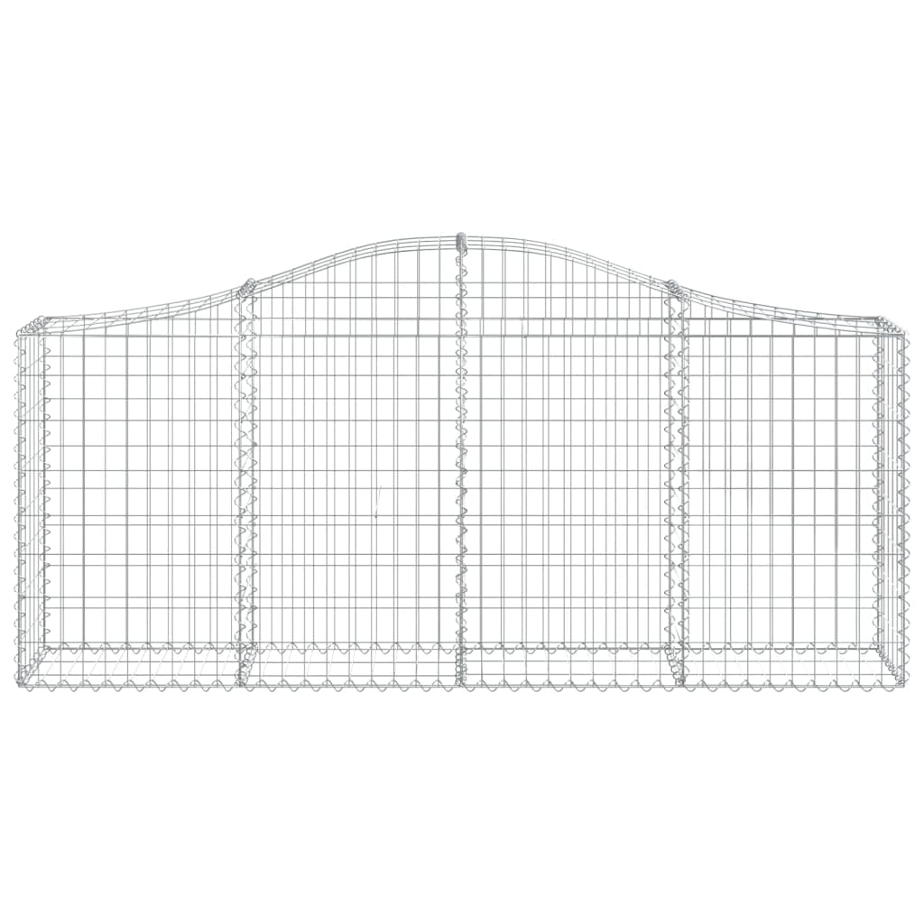 Kaarevat kivikorit 8 kpl 200x30x80/100 cm galvanoitu rauta - Sisustajankoti.fi