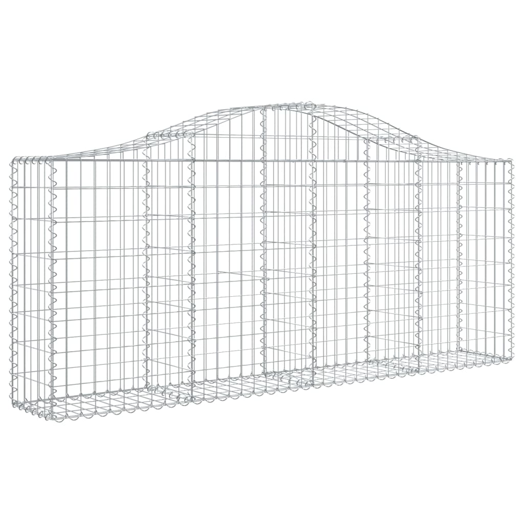 Kaarevat kivikorit 9 kpl 200x30x80/100 cm galvanoitu rauta - Sisustajankoti.fi