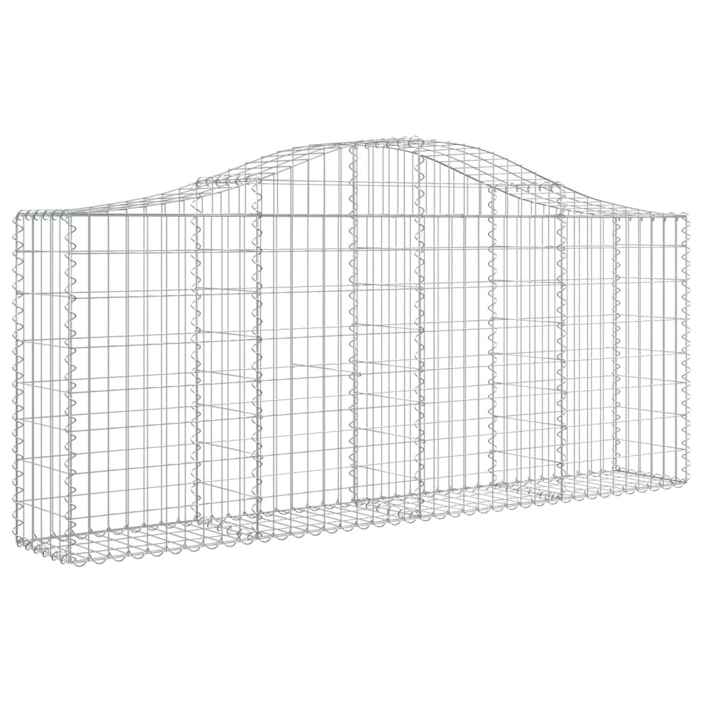 Kaarevat kivikorit 15 kpl 200x30x80/100 cm galvanoitu rauta - Sisustajankoti.fi