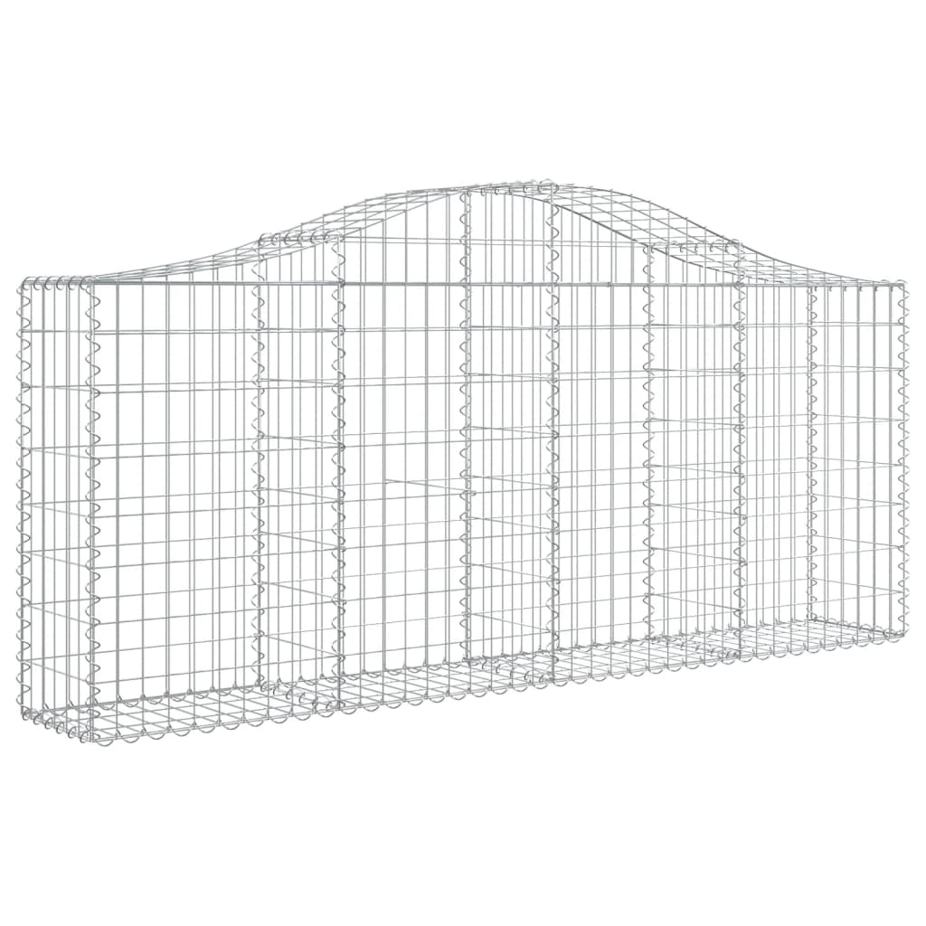 Kaarevat kivikorit 20 kpl 200x30x80/100 cm galvanoitu rauta - Sisustajankoti.fi