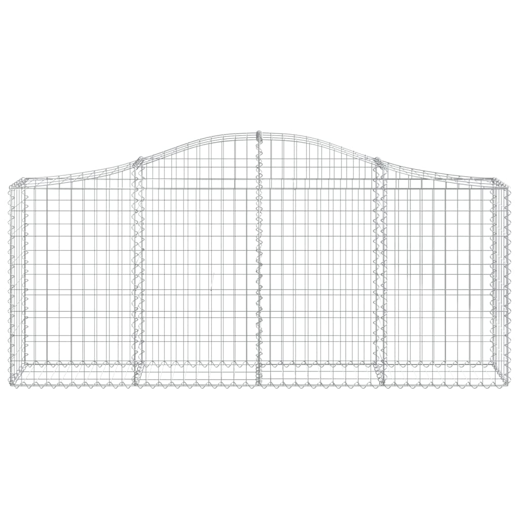 Kaarevat kivikorit 25 kpl 200x30x80/100 cm galvanoitu rauta - Sisustajankoti.fi