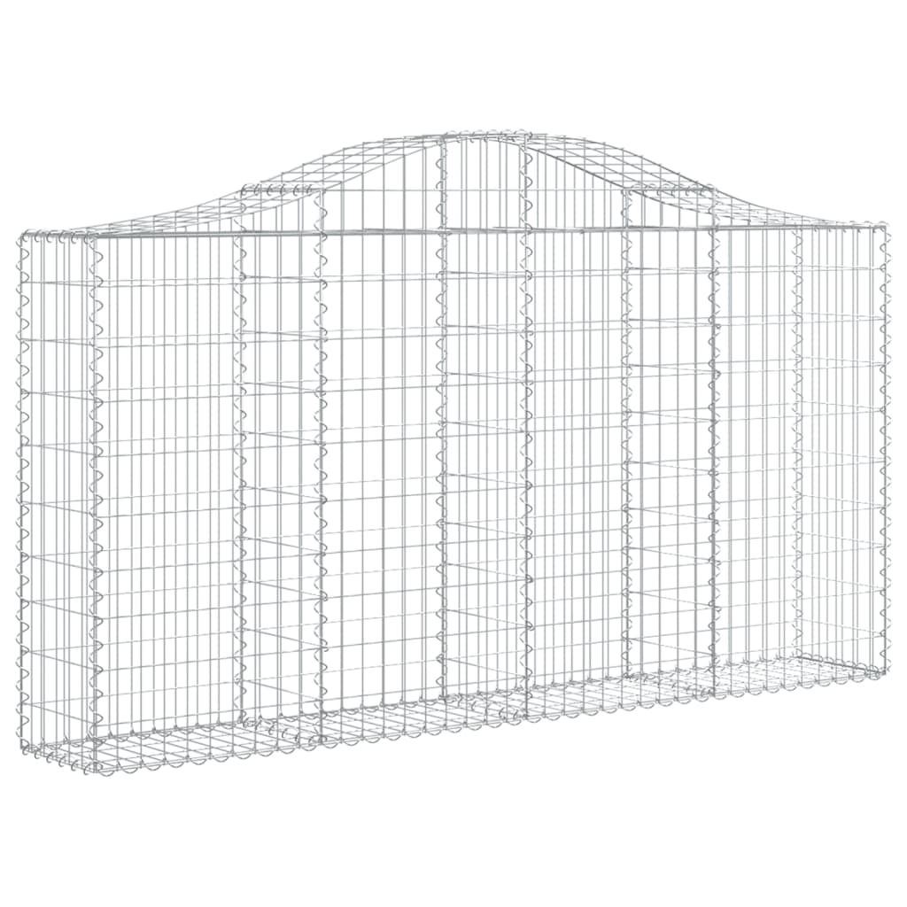 Kaarevat kivikorit 3 kpl 200x30x100/120 cm galvanoitu rauta - Sisustajankoti.fi