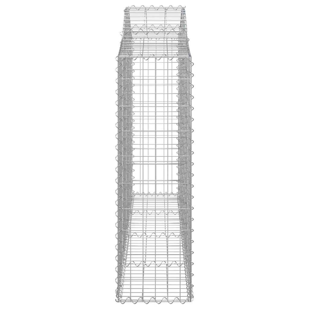Kaarevat kivikorit 8 kpl 200x30x100/120 cm galvanoitu rauta - Sisustajankoti.fi