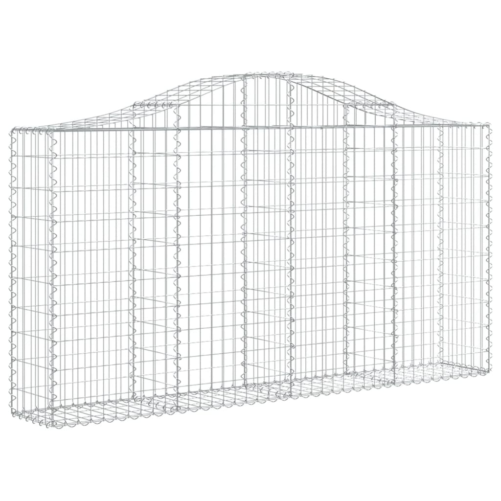 Kaarevat kivikorit 9 kpl 200x30x100/120 cm galvanoitu rauta - Sisustajankoti.fi