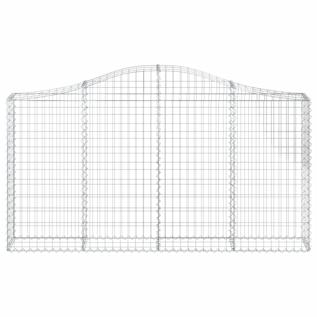Kaarevat kivikorit 9 kpl 200x30x100/120 cm galvanoitu rauta - Sisustajankoti.fi