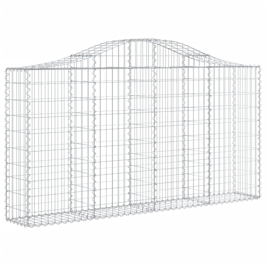 Kaarevat kivikorit 11 kpl 200x30x100/120 cm galvanoitu rauta - Sisustajankoti.fi