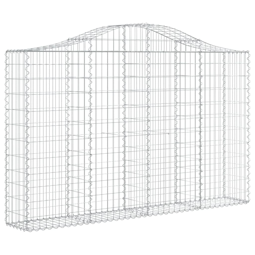 Kaarevat kivikorit 2 kpl 200x30x120/140 cm galvanoitu rauta - Sisustajankoti.fi