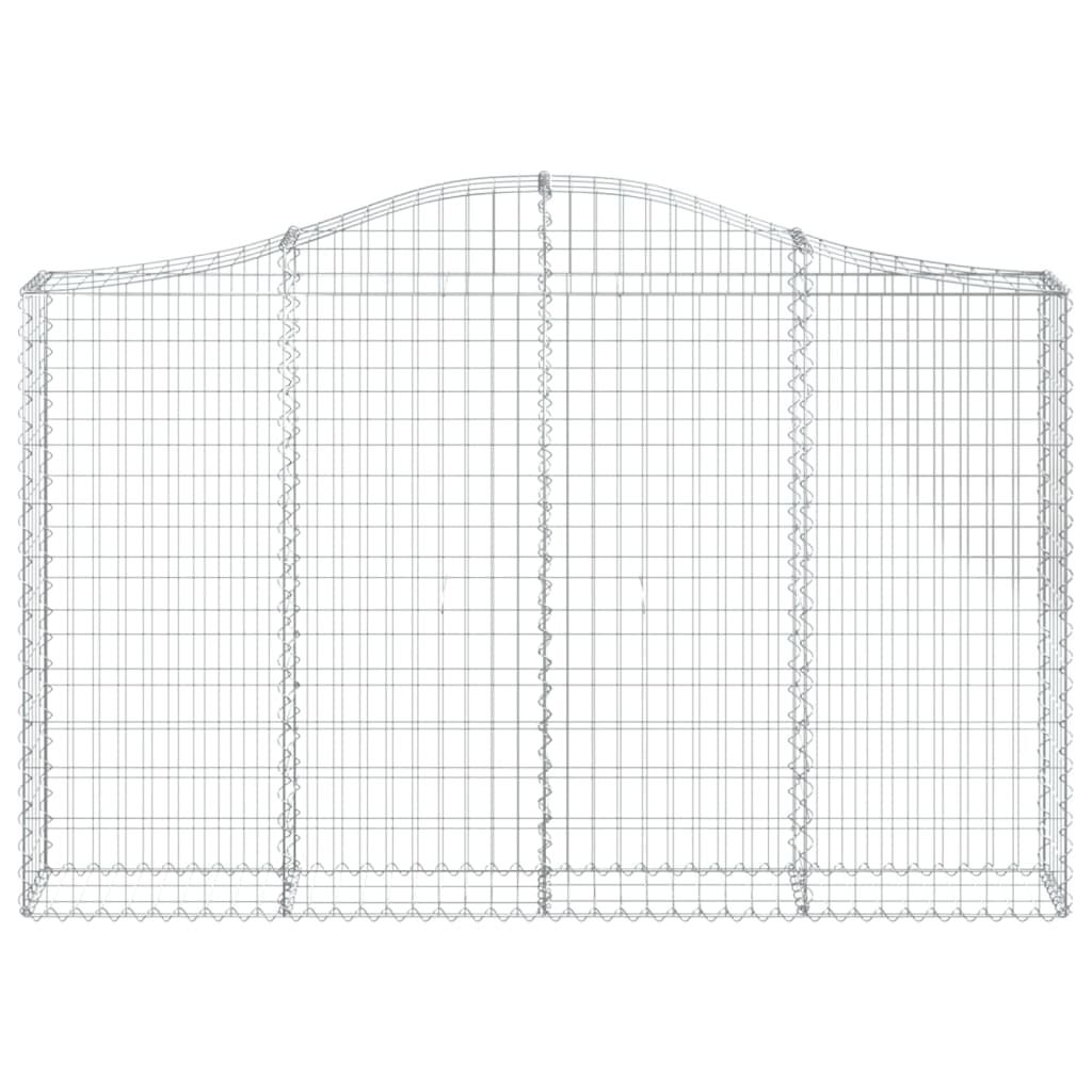 Kaarevat kivikorit 6 kpl 200x30x120/140 cm galvanoitu rauta - Sisustajankoti.fi