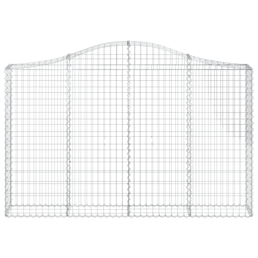 Kaarevat kivikorit 7 kpl 200x30x120/140 cm galvanoitu rauta - Sisustajankoti.fi