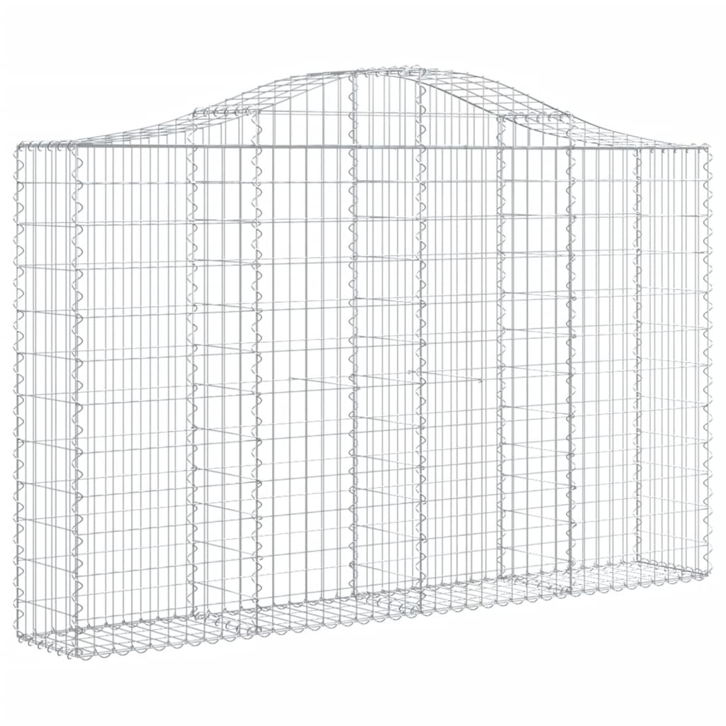 Kaarevat kivikorit 8 kpl 200x30x120/140 cm galvanoitu rauta - Sisustajankoti.fi