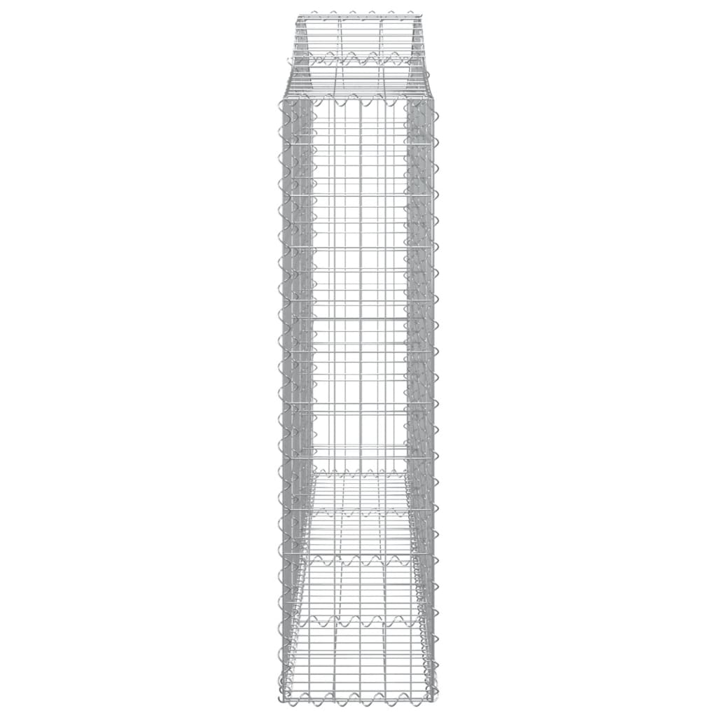 Kaarevat kivikorit 8 kpl 200x30x120/140 cm galvanoitu rauta - Sisustajankoti.fi