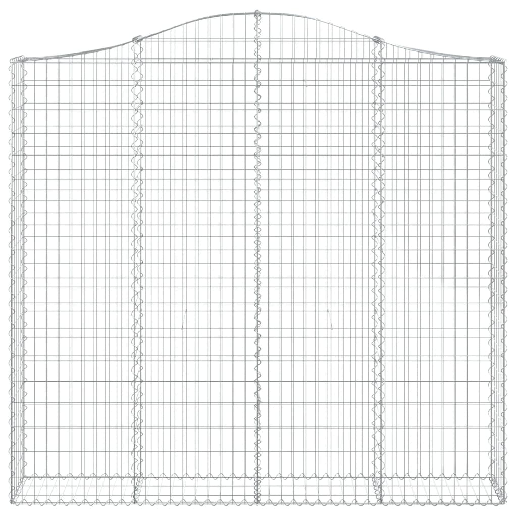 Kaarevat kivikorit 2 kpl 200x30x180/200 cm galvanoitu rauta - Sisustajankoti.fi