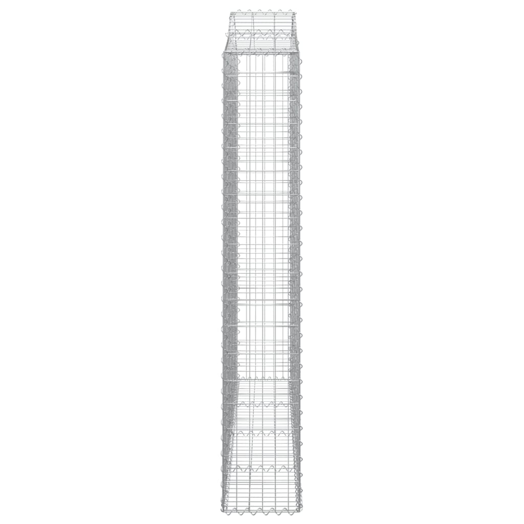 Kaarevat kivikorit 2 kpl 200x30x180/200 cm galvanoitu rauta - Sisustajankoti.fi
