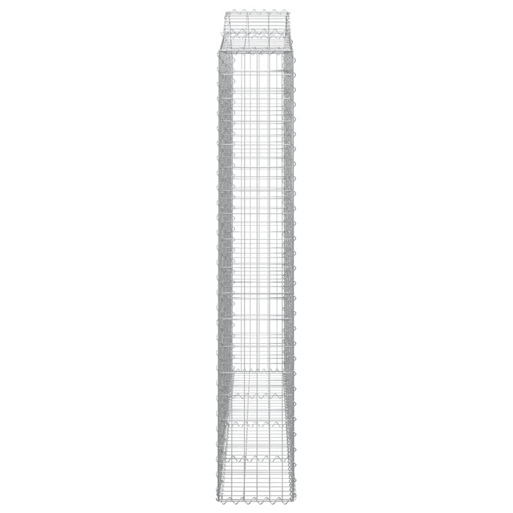 Kaarevat kivikorit 3 kpl 200x30x180/200 cm galvanoitu rauta - Sisustajankoti.fi