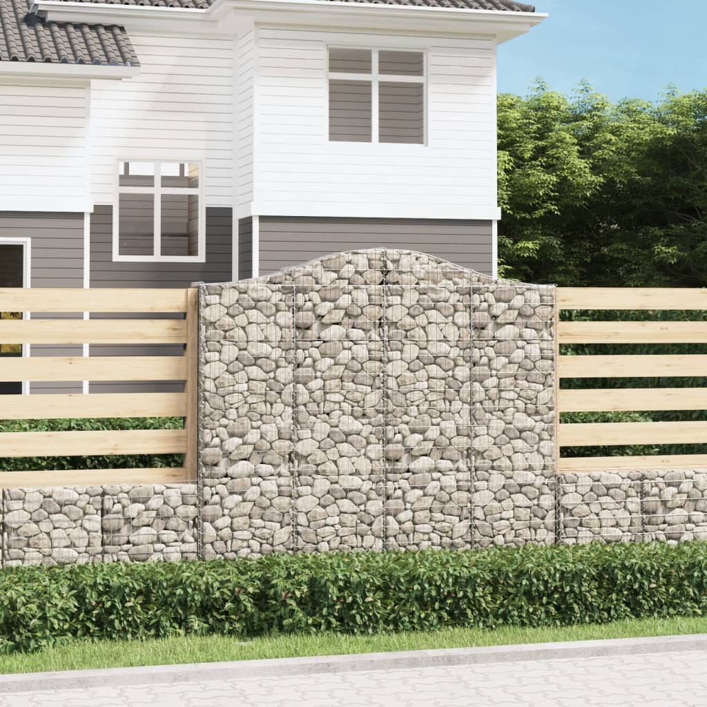Kaarevat kivikorit 3 kpl 200x30x180/200 cm galvanoitu rauta - Sisustajankoti.fi
