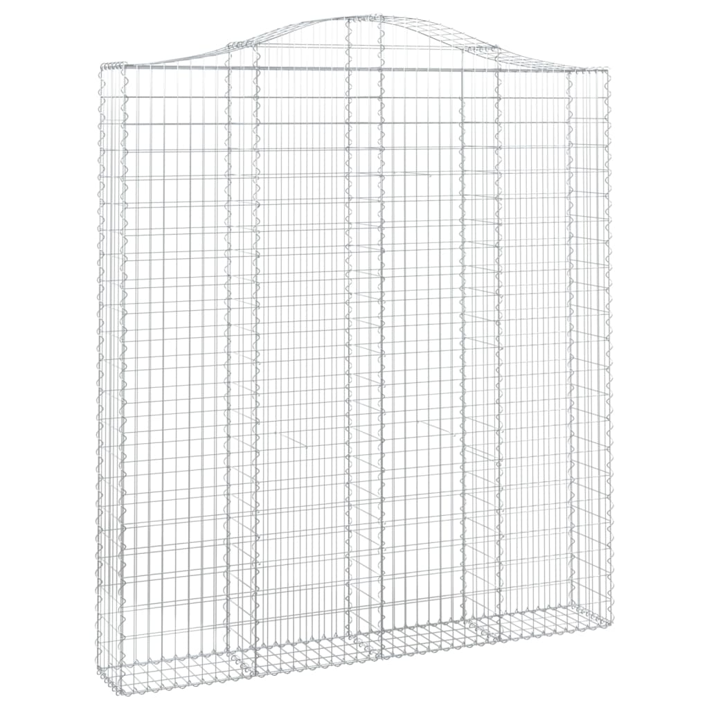 Kaarevat kivikorit 2 kpl 200x30x220/240 cm galvanoitu rauta - Sisustajankoti.fi