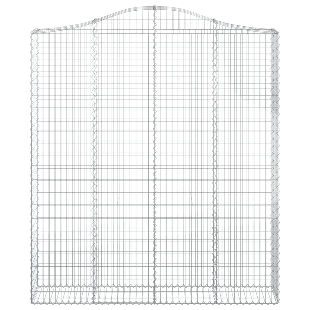 Kaarevat kivikorit 2 kpl 200x30x220/240 cm galvanoitu rauta - Sisustajankoti.fi