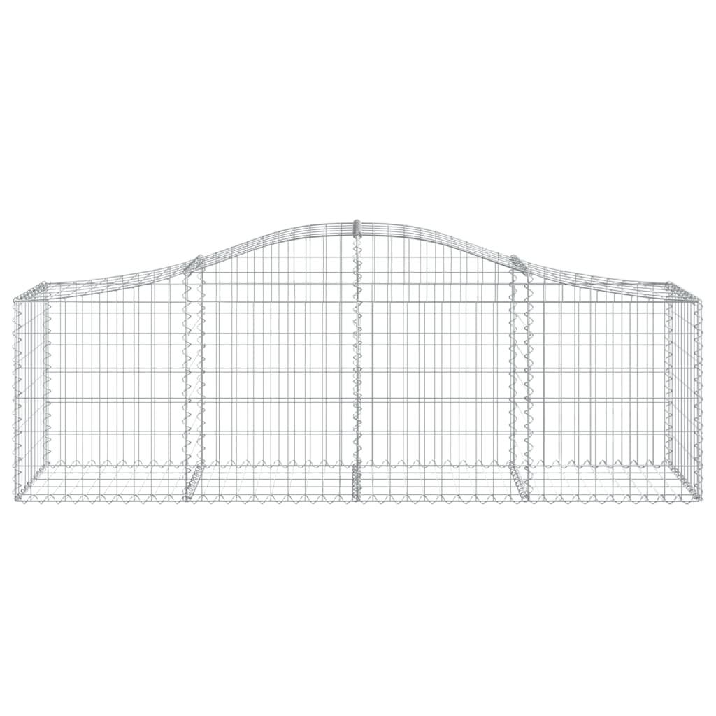 Kaarevat kivikorit 3 kpl 200x50x60/80 cm galvanoitu rauta - Sisustajankoti.fi