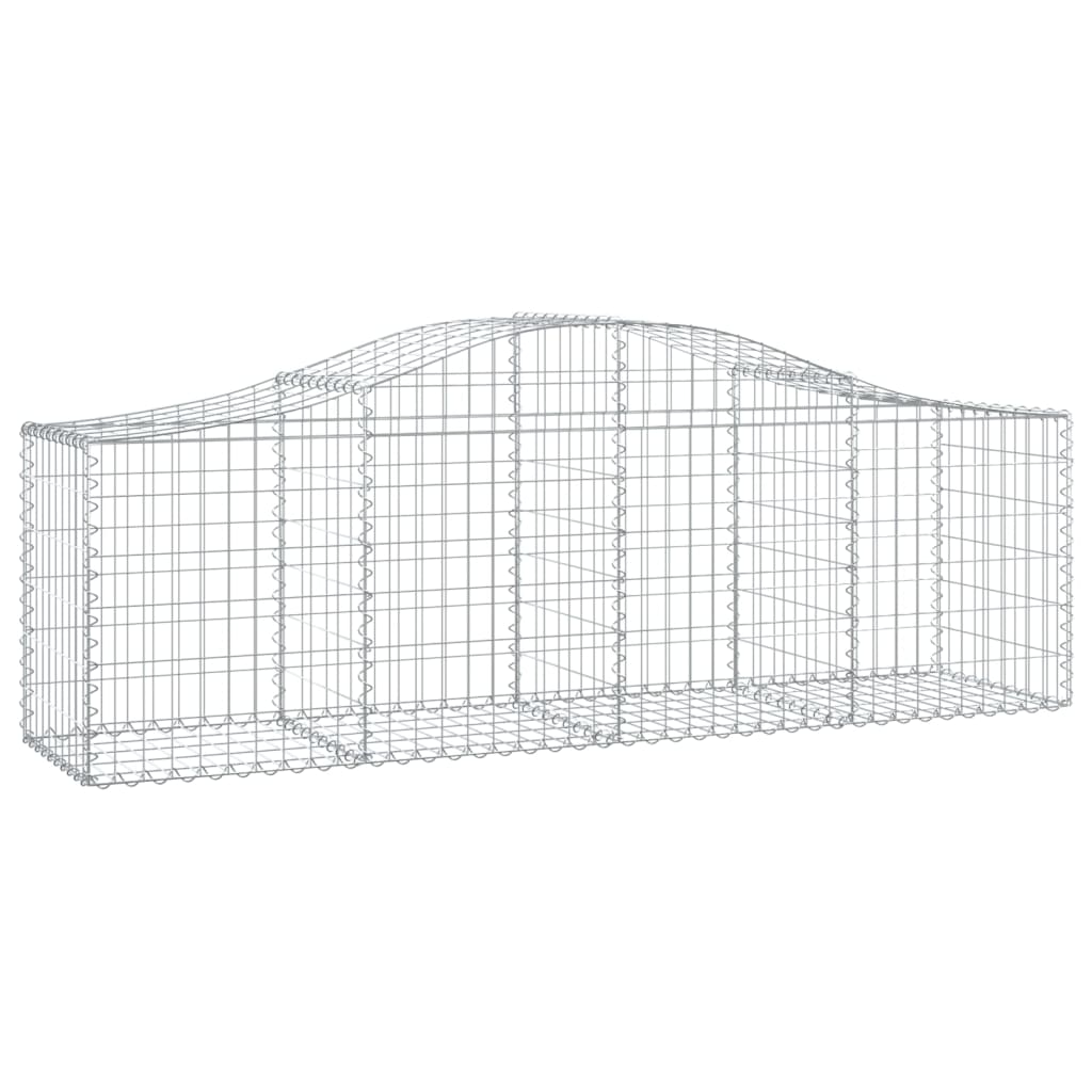 Kaarevat kivikorit 10 kpl 200x50x60/80 cm galvanoitu rauta - Sisustajankoti.fi