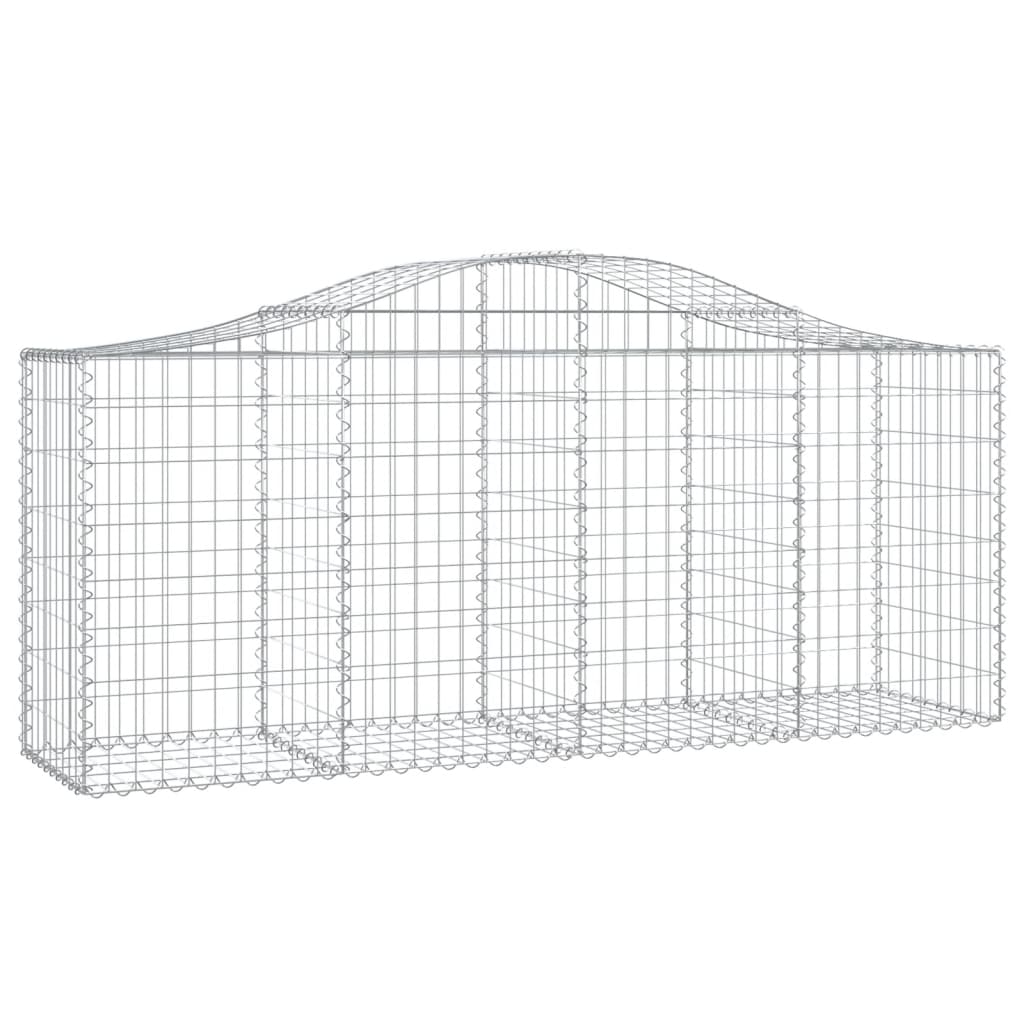 Kaarevat kivikorit 3 kpl 200x50x80/100 cm galvanoitu rauta - Sisustajankoti.fi
