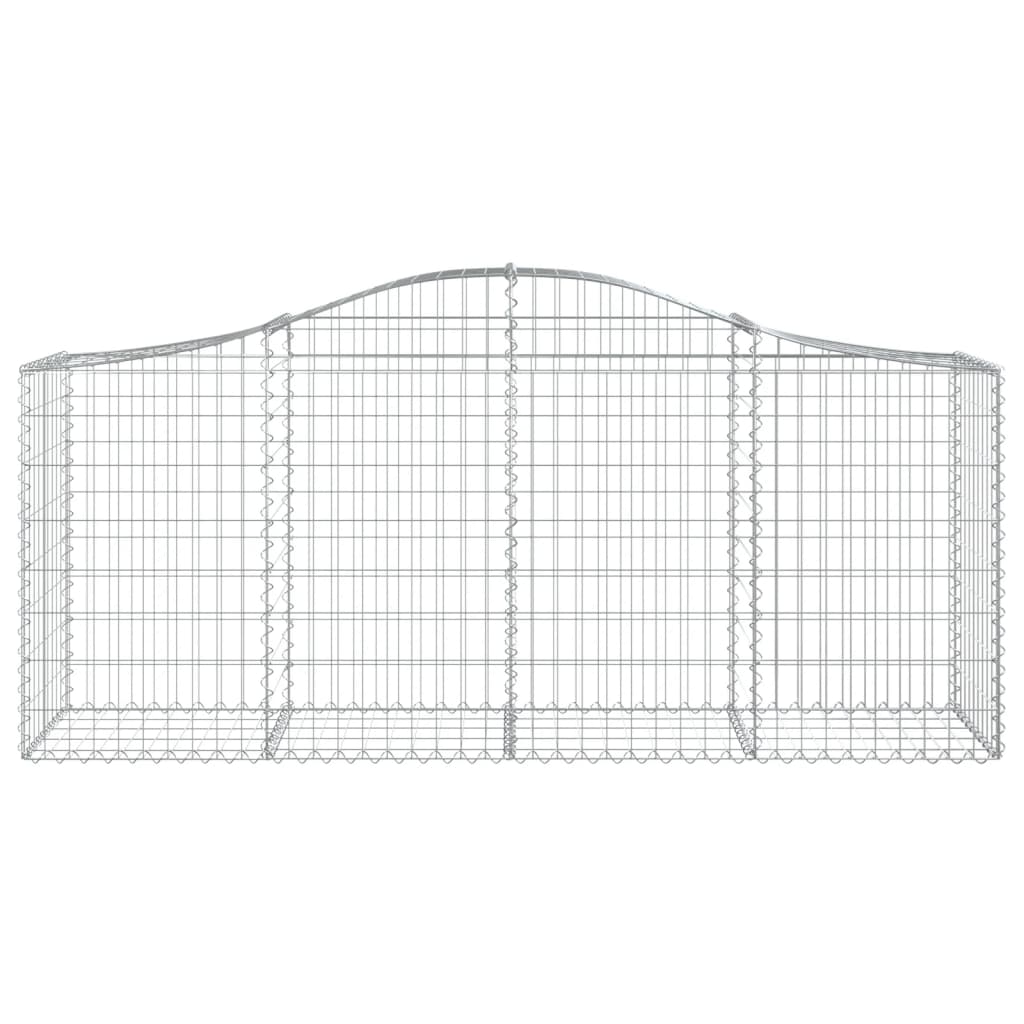 Kaarevat kivikorit 3 kpl 200x50x80/100 cm galvanoitu rauta - Sisustajankoti.fi