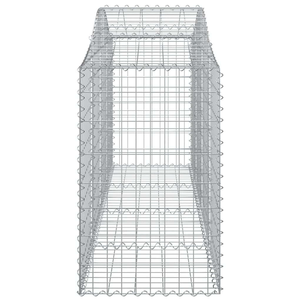 Kaarevat kivikorit 3 kpl 200x50x80/100 cm galvanoitu rauta - Sisustajankoti.fi
