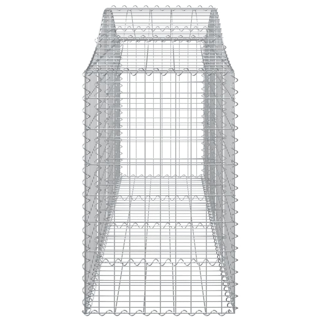Kaarevat kivikorit 5 kpl 200x50x80/100 cm galvanoitu rauta - Sisustajankoti.fi