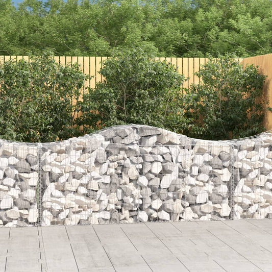 Kaarevat kivikorit 15 kpl 200x50x80/100 cm galvanoitu rauta - Sisustajankoti.fi