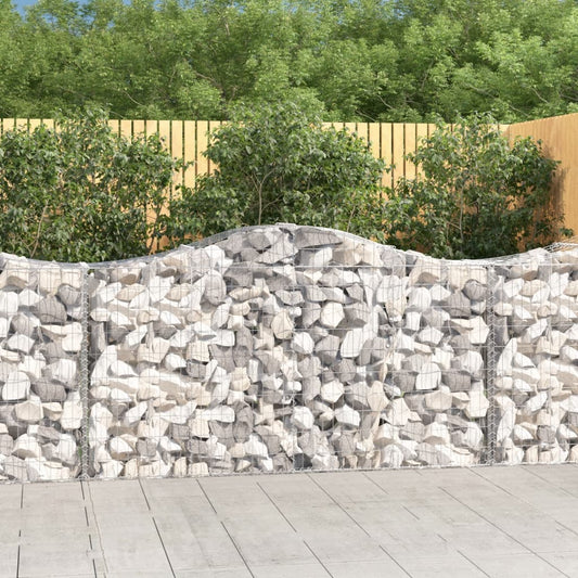 Kaarevat kivikorit 8 kpl 200x50x100/120 cm galvanoitu rauta - Sisustajankoti.fi