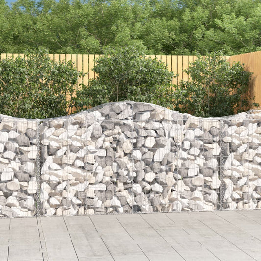 Kaarevat kivikorit 11 kpl 200x50x100/120 cm galvanoitu rauta - Sisustajankoti.fi