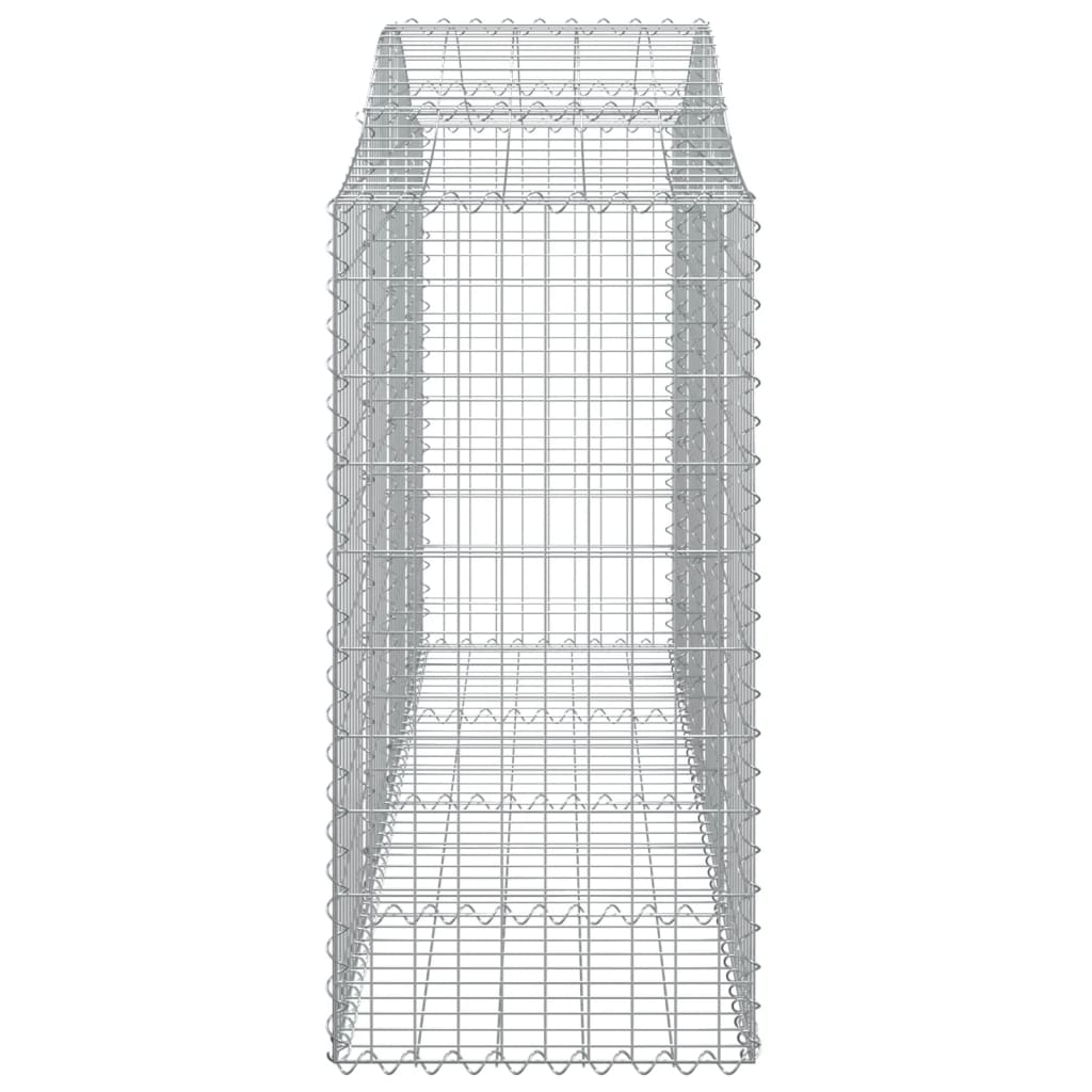 Kaarevat kivikorit 6 kpl 200x50x120/140 cm galvanoitu rauta - Sisustajankoti.fi
