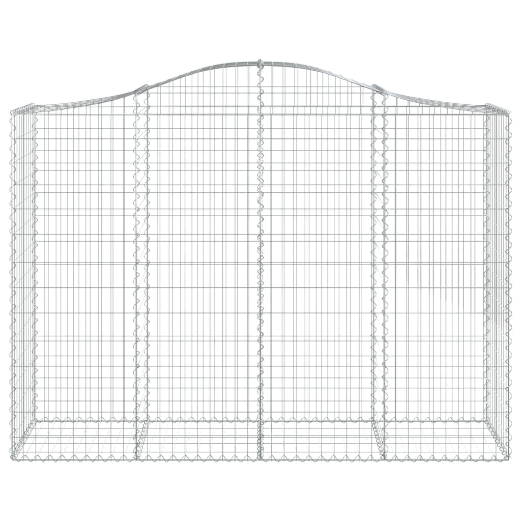 Kaarevat kivikorit 4 kpl 200x50x140/160 cm galvanoitu rauta - Sisustajankoti.fi