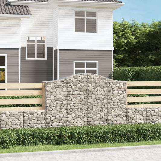 Kaarevat kivikorit 5 kpl 200x50x140/160 cm galvanoitu rauta - Sisustajankoti.fi