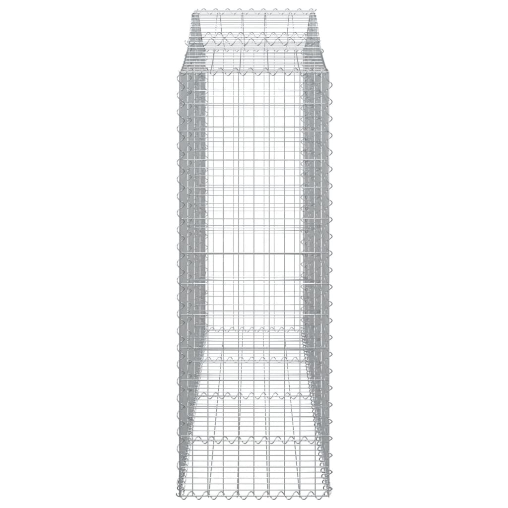 Kaarevat kivikorit 7 kpl 200x50x140/160 cm galvanoitu rauta - Sisustajankoti.fi