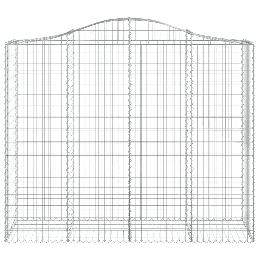 Kaarevat kivikorit 4 kpl 200x50x160/180 cm galvanoitu rauta - Sisustajankoti.fi