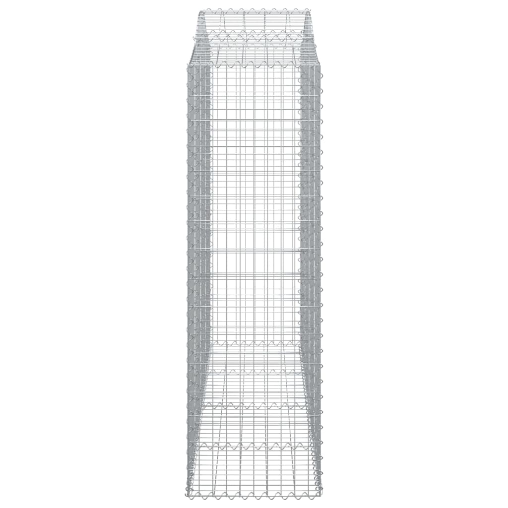 Kaarevat kivikorit 4 kpl 200x50x160/180 cm galvanoitu rauta - Sisustajankoti.fi
