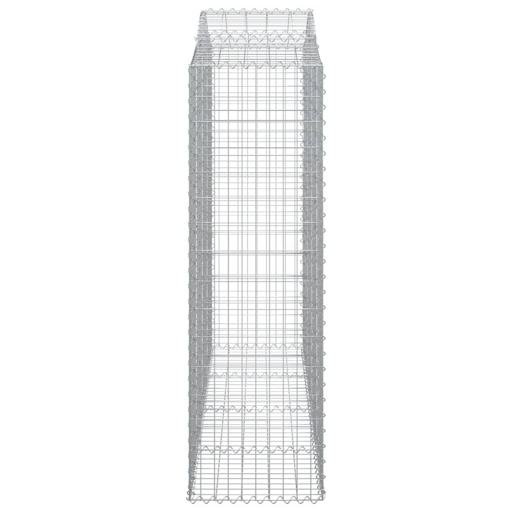Kaarevat kivikorit 5 kpl 200x50x160/180 cm galvanoitu rauta - Sisustajankoti.fi